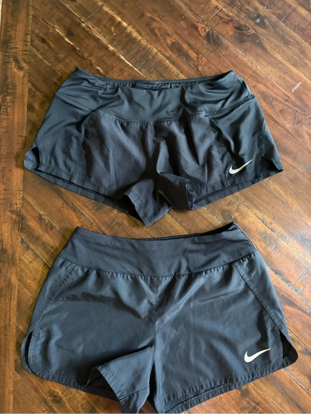 Nike Black Running Shorts Bundle Women’s Size Unknown No Liners (2 Pairs)